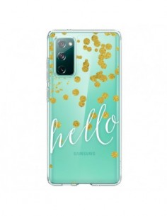 Coque Samsung Galaxy S20 Hello, Bonjour Transparente -...