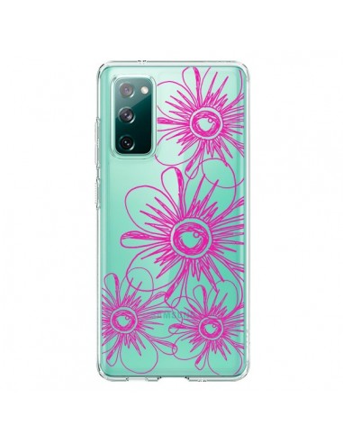 Coque Samsung Galaxy S20 Spring Flower Fleurs Roses Transparente - Sylvia Cook