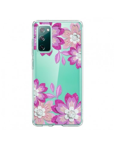Coque Samsung Galaxy S20 Winter Flower Rose, Fleurs d'Hiver Transparente - Sylvia Cook