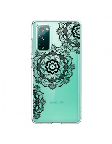 Coque Samsung Galaxy S20 Triple Mandala Noir Black Transparente - Sylvia Cook