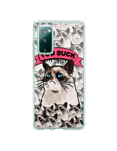 Coque Samsung Galaxy S20 Chat Grumpy Cat - You Suck - Sara Eshak