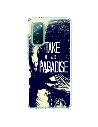 Coque Samsung Galaxy S20 Take me back to paradise USA Palmiers - Tara Yarte