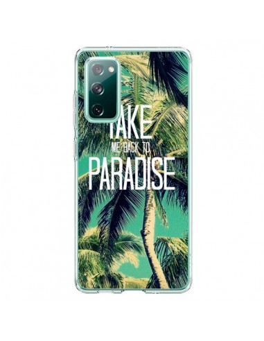 Coque Samsung Galaxy S20 Take me back to paradise USA Palmiers Palmtree - Tara Yarte