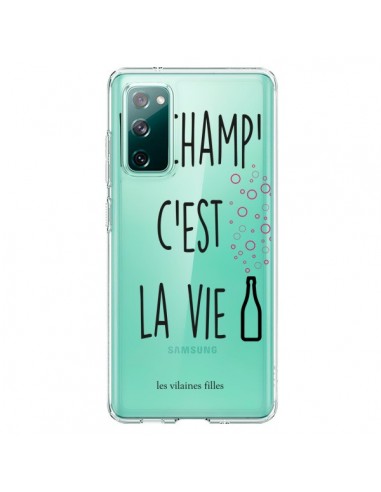 Coque Samsung Galaxy S20 Le Champ, c'est la Vie Transparente - Les Vilaines Filles