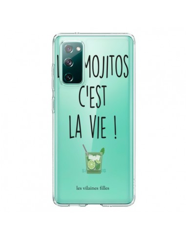 Coque Samsung Galaxy S20 Les Mojitos, c'est la vie Transparente - Les Vilaines Filles