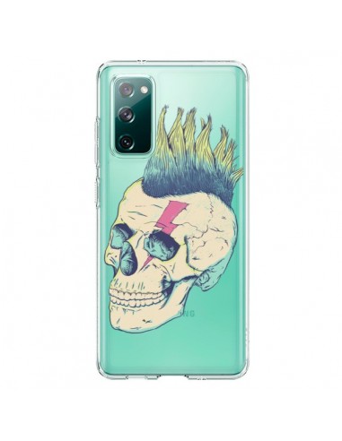 Coque Samsung Galaxy S20 Tête de Mort Crane Punk Transparente - Victor Vercesi