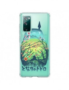 Coque Samsung Galaxy S20 Totoro Manga Flower Transparente...