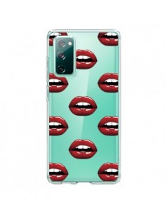Coque Samsung Galaxy S20 Lèvres Rouges Lips Transparente...