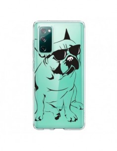 Coque Samsung Galaxy S20 Chien Bulldog Dog Transparente -...