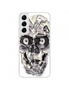 Coque Samsung Galaxy S22 5G Tape Skull K7 Tête de Mort -...