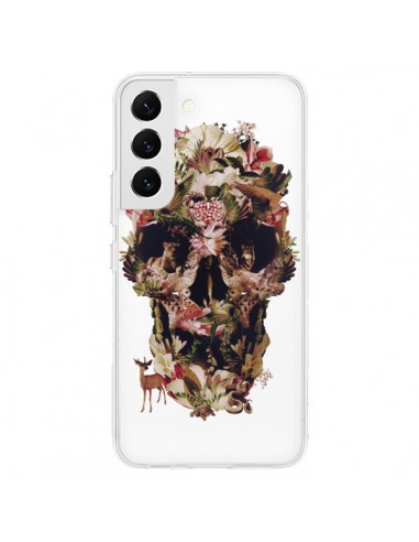 Coque Samsung Galaxy S22 5G Jungle Skull Tête de Mort Transparente - Ali Gulec