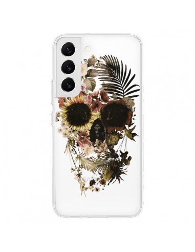 Coque Samsung Galaxy S22 5G Garden Skull Tête de Mort Transparente - Ali Gulec