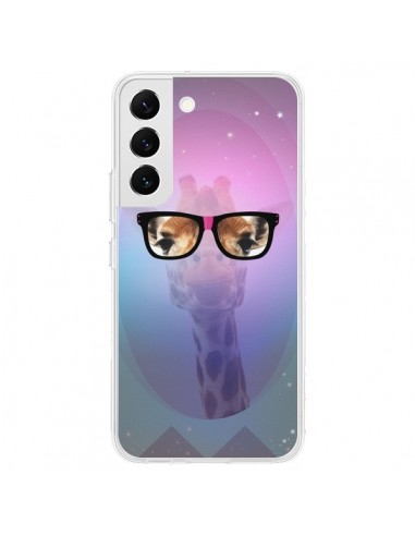 Coque Samsung Galaxy S22 5G Girafe Geek à Lunettes - Aurelie Scour