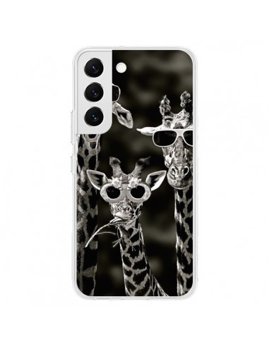 Coque Samsung Galaxy S22 5G Girafe Swag Lunettes Familiy Giraffe - Asano Yamazaki