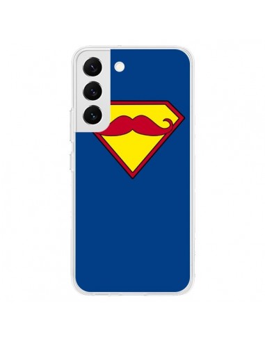 Coque Samsung Galaxy S22 5G Super Moustache Movember Superman - Bertrand Carriere