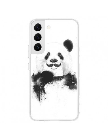 Coque Samsung Galaxy S22 5G Funny Panda Moustache Movember - Balazs Solti