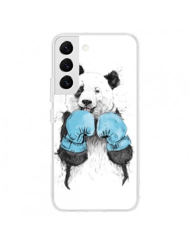 Coque Samsung Galaxy S22 5G Winner Panda Boxeur - Balazs Solti