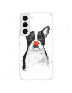 Coque Samsung Galaxy S22 5G Clown Bulldog Chien Dog -...
