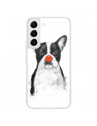 Coque Samsung Galaxy S22 5G Clown Bulldog Chien Dog - Balazs Solti