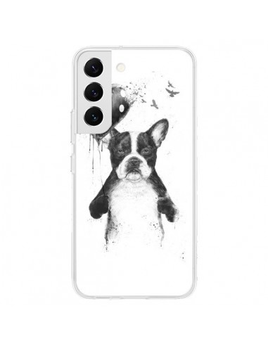 Coque Samsung Galaxy S22 5G Lover Bulldog Chien Dog My Heart Goes Boom - Balazs Solti