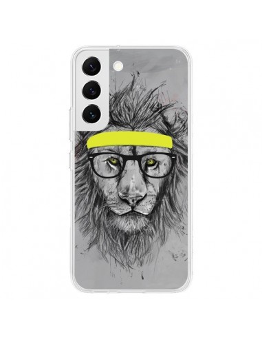Coque Samsung Galaxy S22 5G Hipster Lion - Balazs Solti