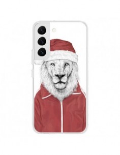 Coque Samsung Galaxy S22 5G Santa Lion Père Noel - Balazs...