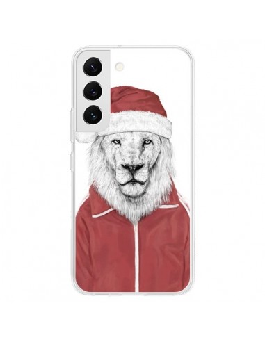 Coque Samsung Galaxy S22 5G Santa Lion Père Noel - Balazs Solti