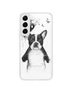 Coque Samsung Galaxy S22 5G Love Bulldog Dog Chien...