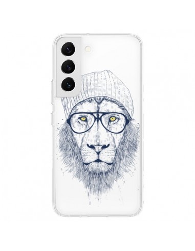 Coque Samsung Galaxy S22 5G Cool Lion Swag Lunettes Transparente - Balazs Solti