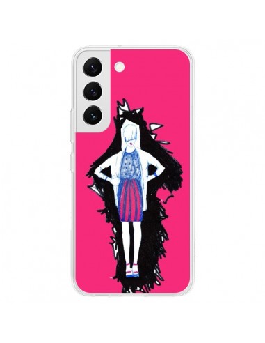 Coque Samsung Galaxy S22 5G Lola Femme Fashion Mode Rose - Cécile