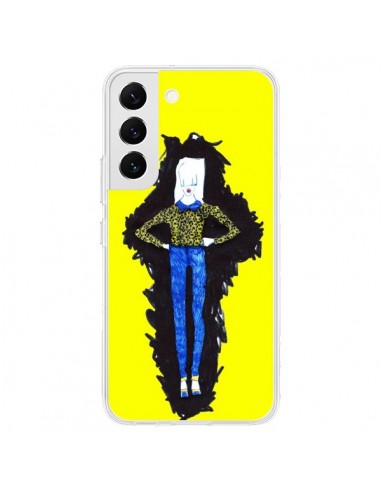 Coque Samsung Galaxy S22 5G Julie Femme Fashion Mode Jaune - Cécile