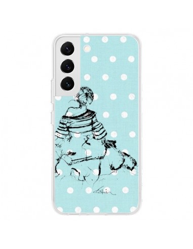 Coque Samsung Galaxy S22 5G Croquis Pois Femme Fashion Mode - Cécile