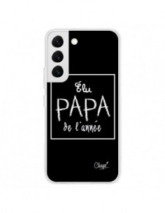 Coque Samsung Galaxy S22 5G Elu Papa de l'Année Noir - Chapo