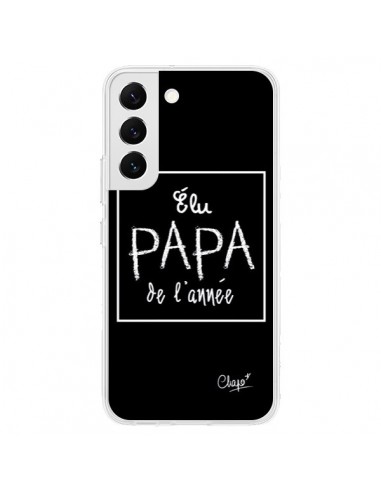 Coque Samsung Galaxy S22 5G Elu Papa de l'Année Noir - Chapo