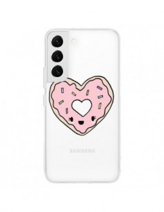 Coque Samsung Galaxy S22 5G Donuts Heart Coeur Rose...