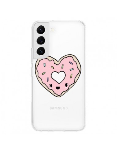 Coque Samsung Galaxy S22 5G Donuts Heart Coeur Rose Transparente - Claudia Ramos