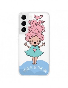 Coque Samsung Galaxy S22 5G Love Is In The Air Fillette...