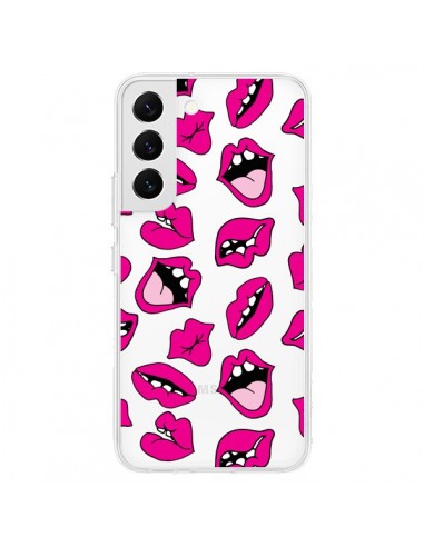 Coque Samsung Galaxy S22 5G Lèvres Lips Bouche Kiss Transparente - Claudia Ramos