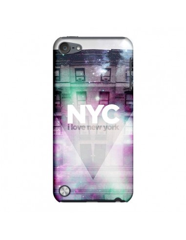Coque I Love New York City Violet Vert pour iPod Touch 5 - Javier Martinez
