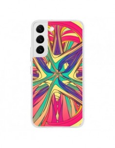 Coque Samsung Galaxy S22 5G Veins Veines Azteque Vagues -...