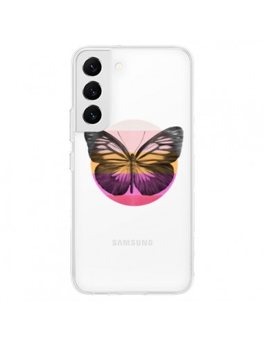 Coque Samsung Galaxy S22 5G Papillon Butterfly Transparente - Eric Fan