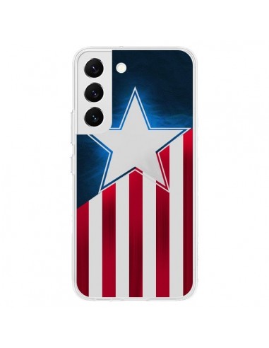 Coque Samsung Galaxy S22 5G Captain America - Eleaxart