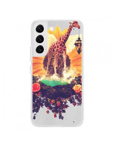 Coque Samsung Galaxy S22 5G Girafflower Girafe - Eleaxart