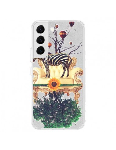 Coque Samsung Galaxy S22 5G Zebre The World - Eleaxart