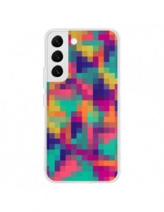 Coque Samsung Galaxy S22 5G Exotic Mosaic Pixels Azteque...