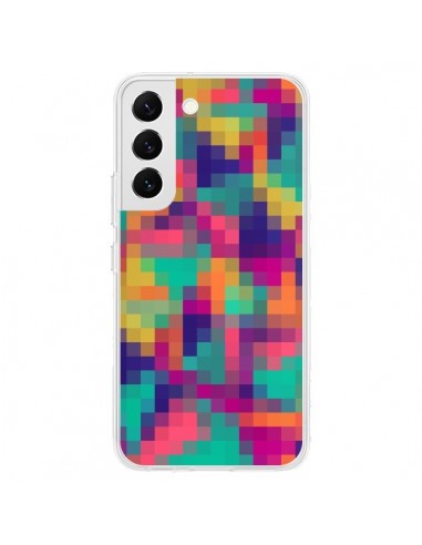Coque Samsung Galaxy S22 5G Exotic Mosaic Pixels Azteque - Eleaxart