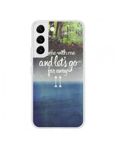 Coque Samsung Galaxy S22 5G Let's Go Far Away Forest Foret - Eleaxart
