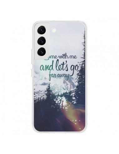 Coque Samsung Galaxy S22 5G Let's Go Far Away Snow Neige - Eleaxart