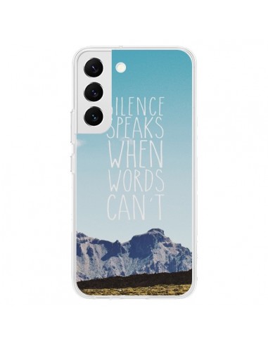Coque Samsung Galaxy S22 5G Silence speaks when words can't paysage - Eleaxart