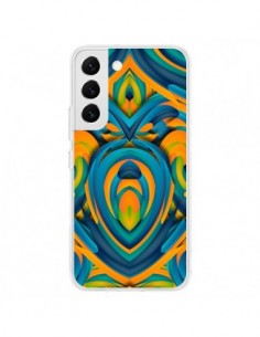 Coque Samsung Galaxy S22 5G Cross Heart Azteque Coeur -...